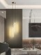 Nordic Bedroom Bedside Pendant Light, Modern Minimalist Creative Living Room Background Wall, Trendy Light Luxury Minimalist Long-Line Small Pendant Light