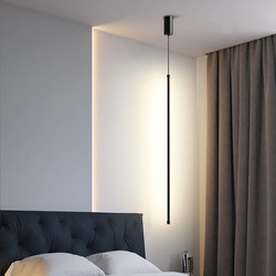 Minimalist Bedside Pendant Light Modern Simple Hotel Bedroom Bedside Strip Wall Lamp Nordic Living Room Background Wall Pendant Light