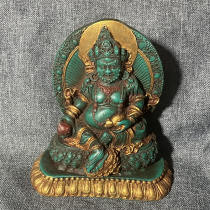 Ancient jade craft Buddha statue decorated jade sculpture classical fixture of tall jade old jade nostalgia handpiece appreciated