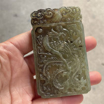 Antique Xiu jade crafts jade bis classical ornaments high ancient jade old jade antique Ming and Qing jades jade phoenix