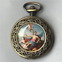 Antique Nostalgic Watch Flip Males nostalgic Republic of China Old-fashioned Timepiece Vintage Clockwork Mechanical Watch Decoration Pendant Bronze Table