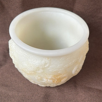 Old style Xiu jade auspicious ancient jade old jade crafts jade wine glass ornaments jade stone carvings jade pieces for home gifts