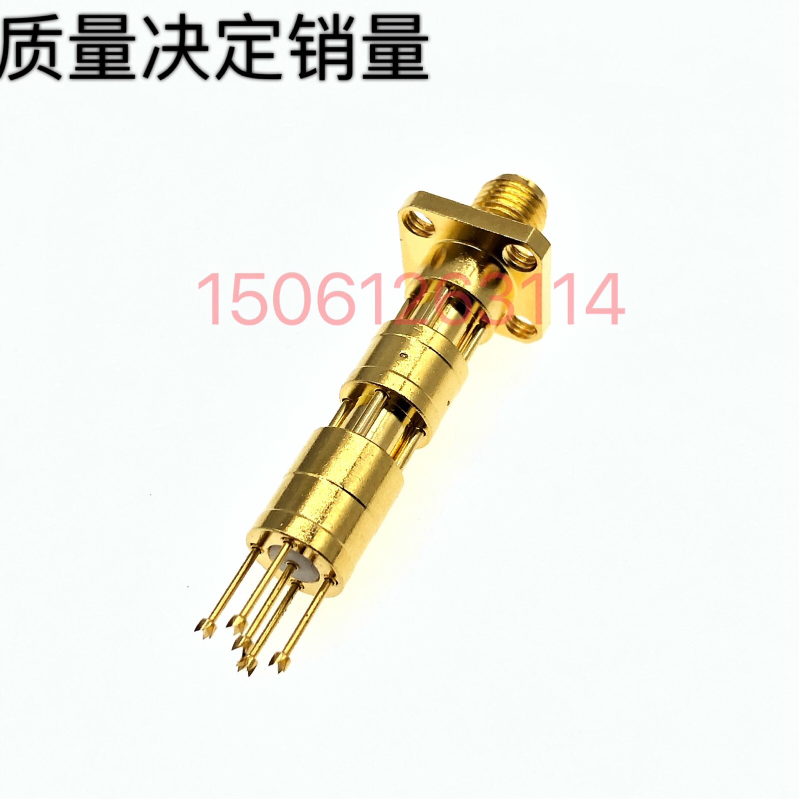 SMA five-pin test head RF five-claw PLUM head foot distance 3MM high frequency head SMA-KFD high frequency plum probe