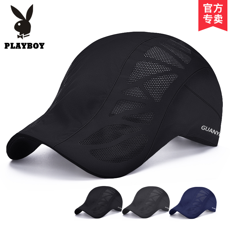 Playboy hat men's summer sun hat sunscreen breathable mesh thin baseball cap peaked cap sun hat tide
