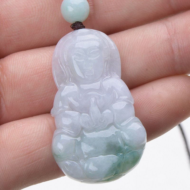 Myanmar A - cargo jade jade jade jade jade jade pendant man, fine glutinous seed with a baby jade jade hanging piece