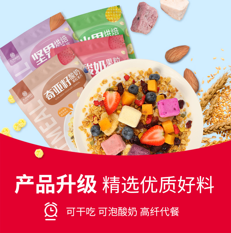 九州树叶 即食水果燕麦片 500g 科学搭配 美味代餐 券后9.8元包邮 买手党-买手聚集的地方