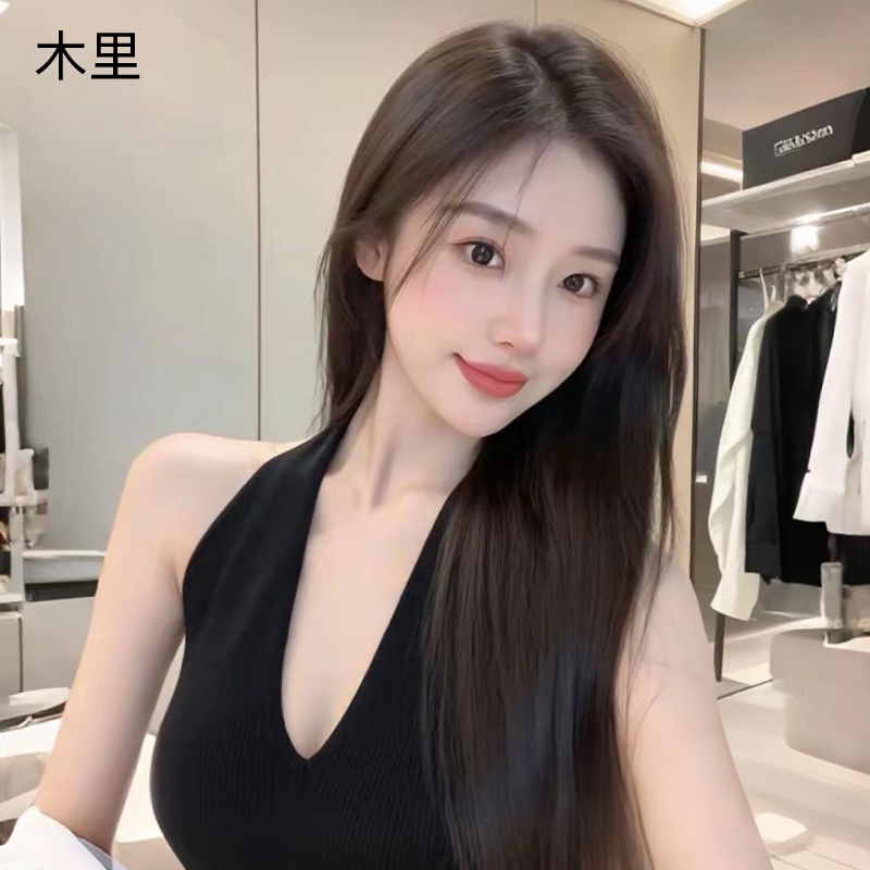 [Micro-Needle Molecular New Technology] Muli Wig Full Head Cover Female Human Hair Invisible Seamless Black Long Straight Hair Cover