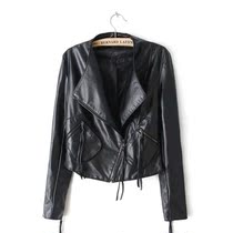  Yang Mi same style spring and autumn parent-child leather jacket Girls children leather jacket pu European and American motorcycle leather womens clothing