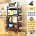 dụng cụ nhà bếp thông minh Giá nhà bếp cao từ trần đến sàn rau nhiều tầng rau củ quả rổ rau củ quả đặt nồi lò vi sóng kệ lưu trữ chảo chống dính cao cấp Phòng bếp