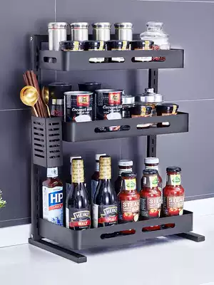 Seasoning and seasoning products rack stainless steel kitchen rack oil salt sauce vinegar jar sauce bottle condiment storage