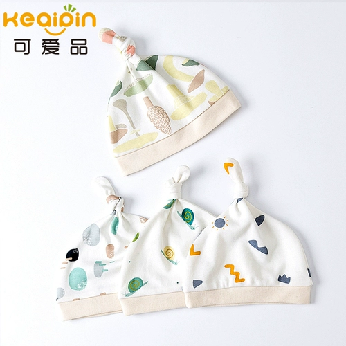 可爱品 Летняя дышащая детская шапочка для новорожденных, хлопковая детская шапка, 0-3-6 мес.