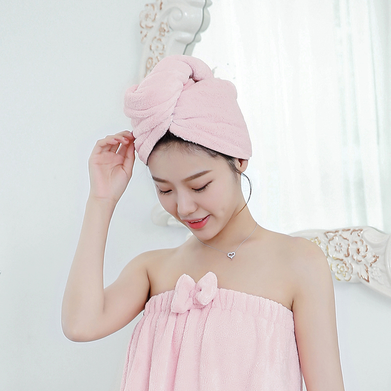 Dry hair cap women's absorbent quick-drying long hair Baotou shower cap thickened wash beam dry hair towel wipe hair towel artifact