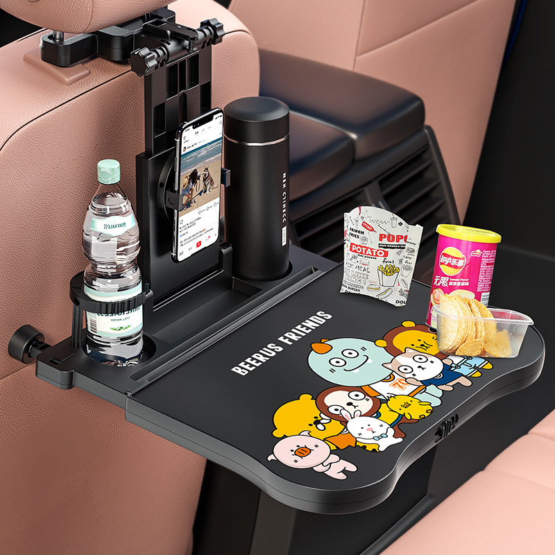 On-board small table plate folding table car rear table car rear seat rack dining desk dining table notebook computer bracket-Taobao