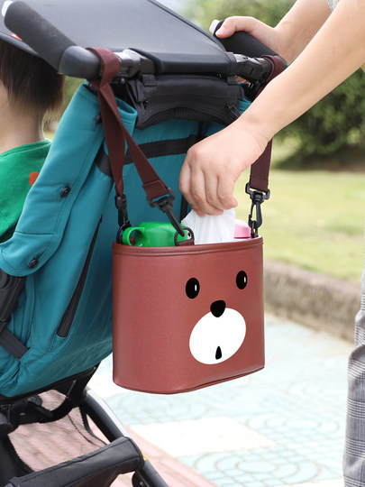 Korean Style Cartoon Stroller Hanging Bag, Multi-Functional Universal Large-Capacity Storage Bag, Travel Supplies, Baby Stroller Hanging Bag