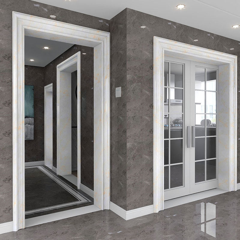 Stone plastic door frame door cover decorative line living room yakou door opening modeling bag border strip custom door protection cover 8cm