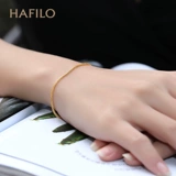 Золотой длинный браслет на ногу, золото 750 пробы, розовое золото, делается под заказ