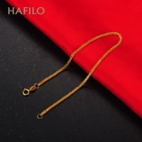 Золотой длинный браслет на ногу, золото 750 пробы, розовое золото, делается под заказ