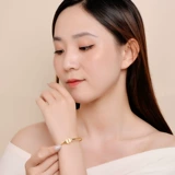 Женский браслет, глянцевый золотой золотой браслет, коллекция 2022