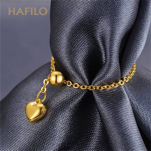 Кольцо, золотой регулируемый браслет с одной бусиной, подарок на день рождения