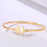 Женский браслет, глянцевый золотой золотой браслет, коллекция 2022