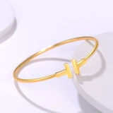 Женский браслет, глянцевый золотой золотой браслет, коллекция 2022