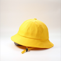 Kindergarten hat Primary School schoolboy fishermans hat summer male and female children Japanese small yellow hat custom basin hat cotton Japan