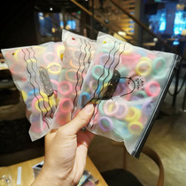 Children tie hair leather band does not hurt hair high elastic thick Hairband girl baby no seam towel ring head rope