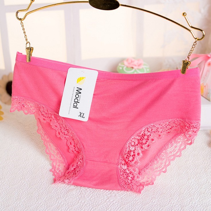 Quần lót cotton 5 hộp nữ thấp eo giữa eo tam giác Quần cotton sinh viên ít phụ nữ 100% hộp quà quần lót phụ nữ