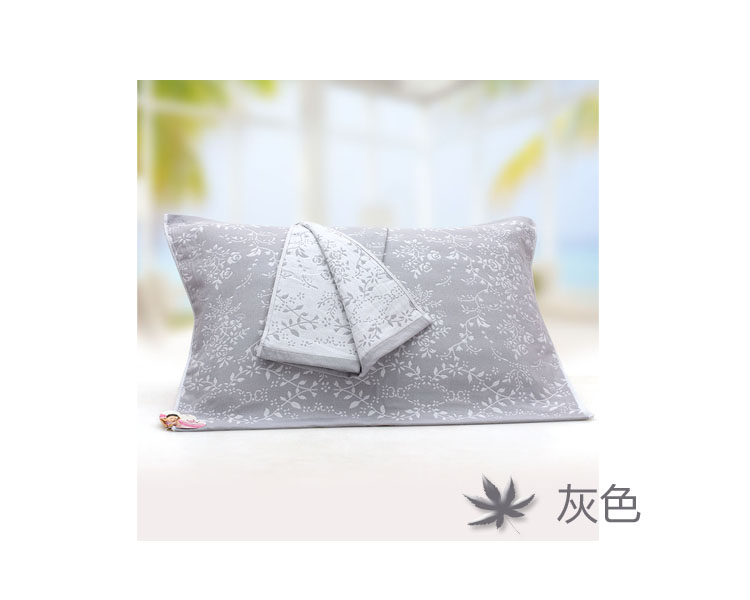 Ba Qi chính hãng bông gạc vải gối vợ chồng gối tăng kết hôn không phai một cặp vận chuyển tải - Khăn gối khăn bông gối