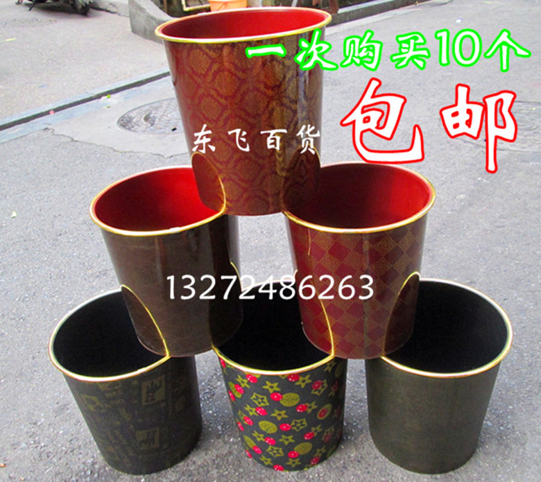Wholesale Plastic Cloth Basket Barrel Plastic Trash Bins Office Bins Household no cover Bin Bins Thickened