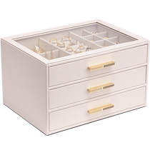 VLANDO Weilanduos new vertical jewelry box earrings necklace jewelry storage box exquisite large capacity high-end