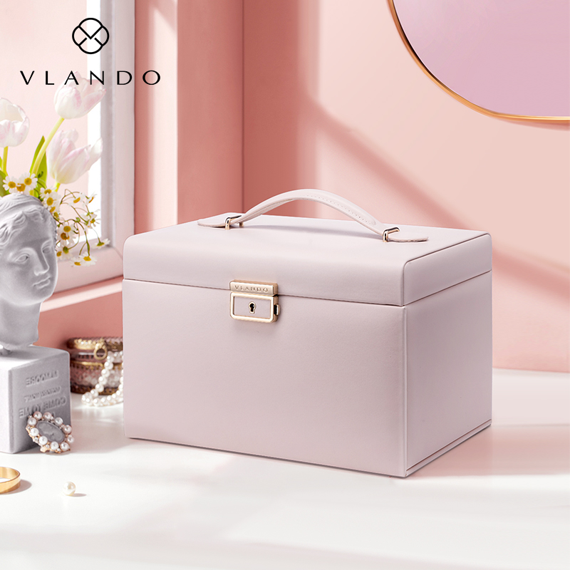 VLANDO materia Landot with lock first decorated box 23 new necklace containing box advanced New Year's gift knot newlyweds-Taobao