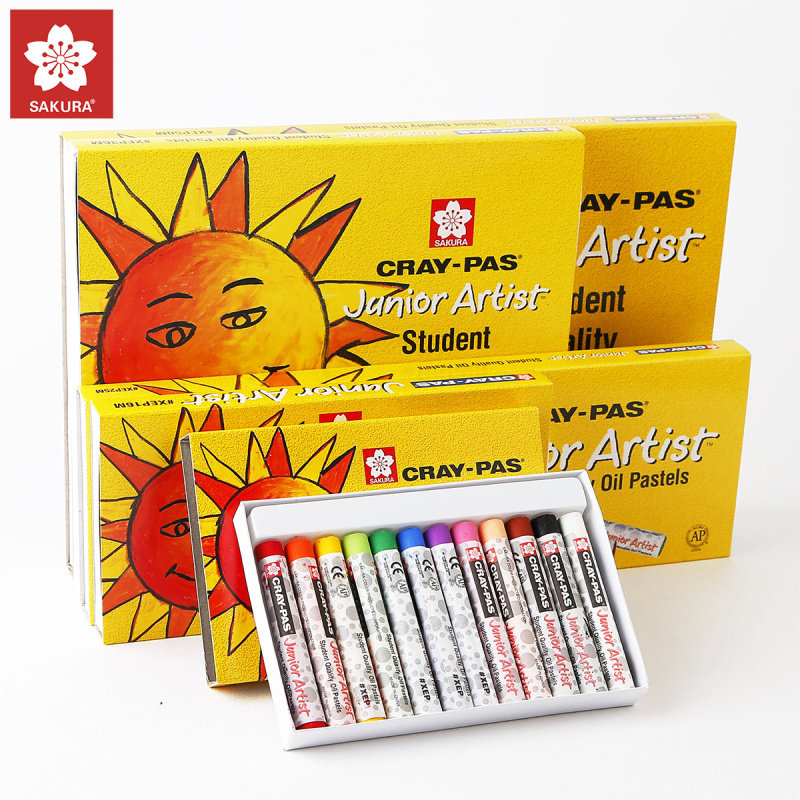 SAKURA cherry blossom EXP children's oil painting stick drawing soft crayon brush 12 colors 16 colors 25 colors 36 colors 50 colors
