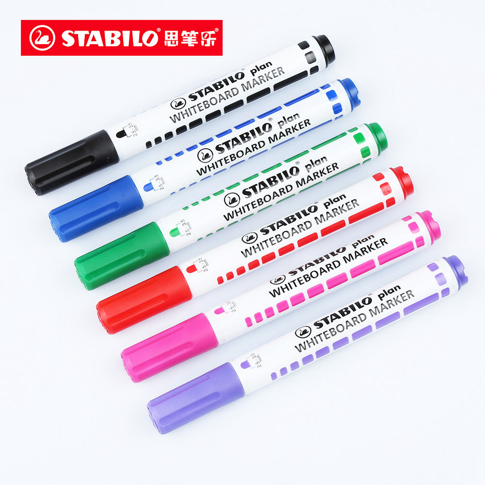 German stabilo Si Ble Le Whiteboard Pen 641 Round Head As soon as possible Whiteboard Pen Teaching Pen Students Teachers Children Water Pen