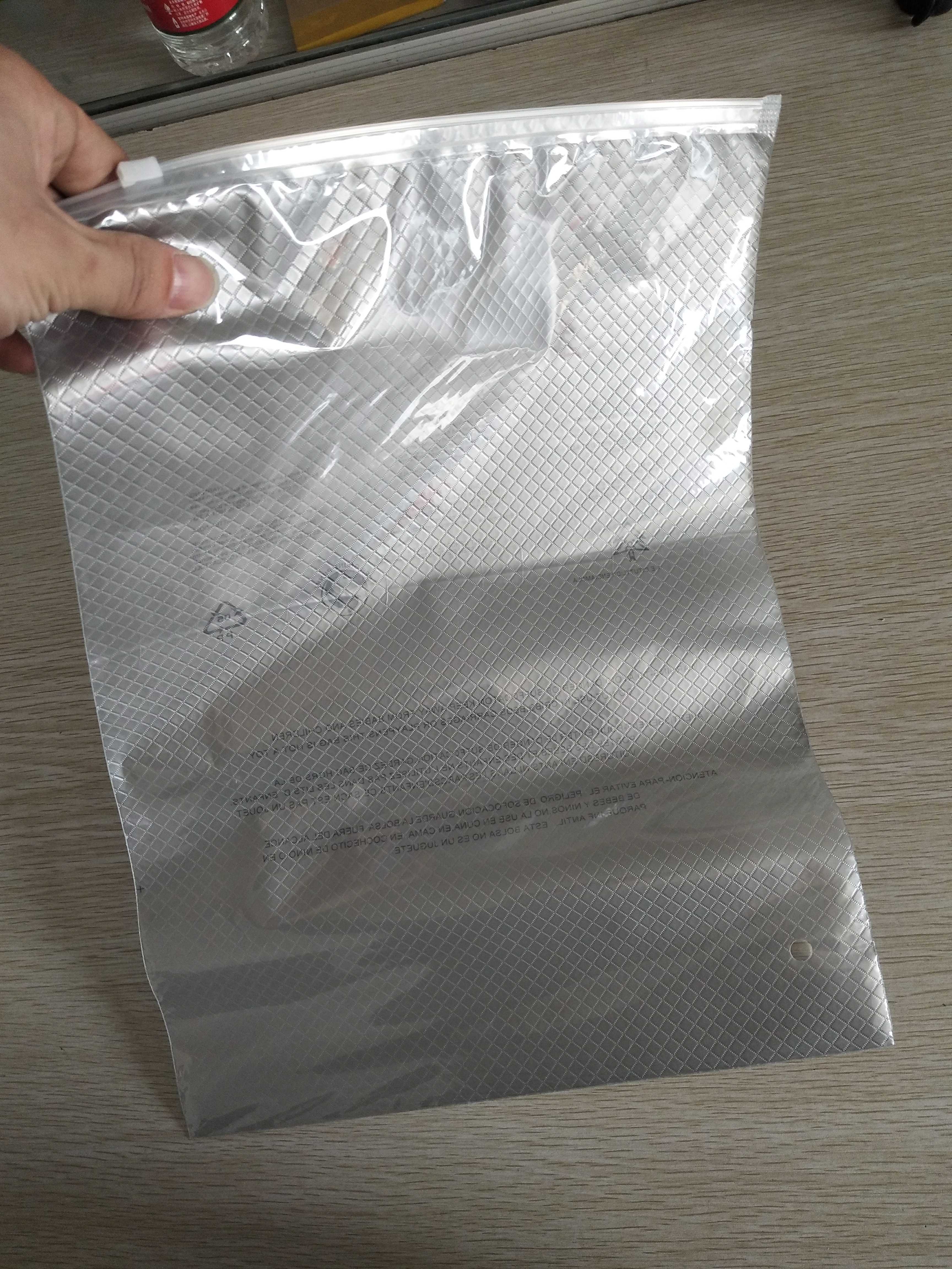 30*40 Frosted zipper clothing bag high end collection of thickened plastic self - sealed packaging bag wholesale order 50 price