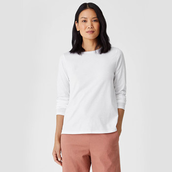 Long sleeves knitted organic cotton fleece cotton