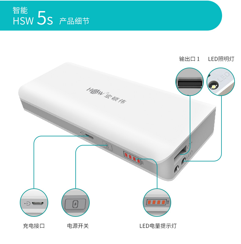 Hồng Shuo Wei sạc kho báu điện thoại di động 10000 mAh điện thoại di động tablet phổ xách tay sạc kho báu