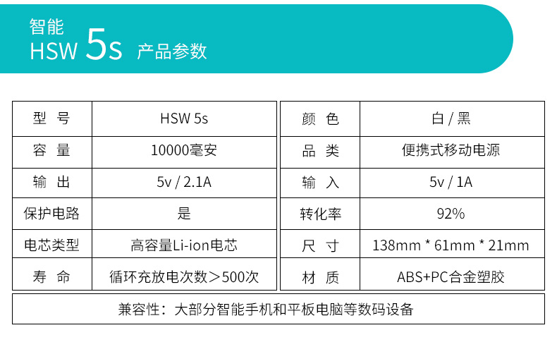 Hồng Shuo Wei sạc kho báu điện thoại di động 10000 mAh điện thoại di động tablet phổ xách tay sạc kho báu