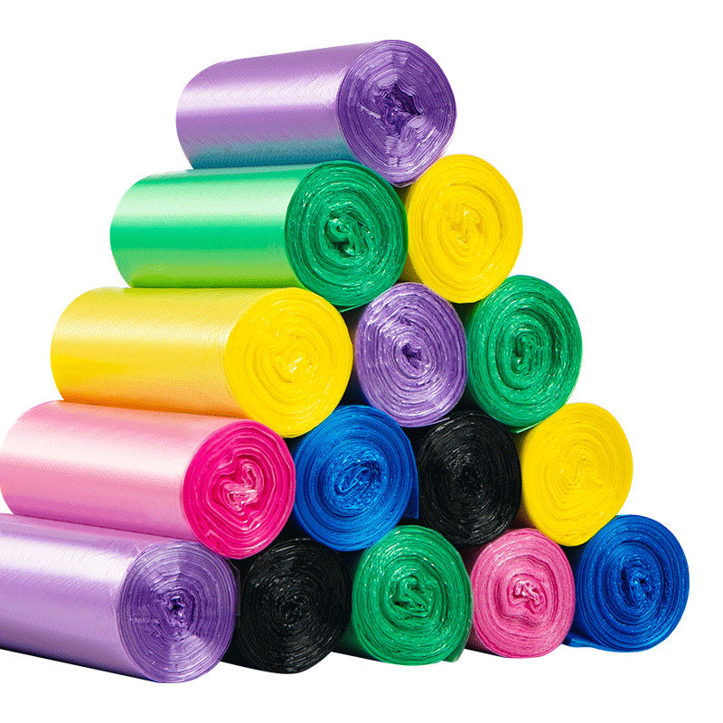 Garbage bag Strong and tough color garbage bag Household garbage bag point break garbage bag 5 rolls 100