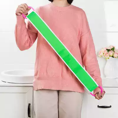 Fashion pull back strip bath towel thick double-sided rubbing mud towel long strip no-rubbing towel