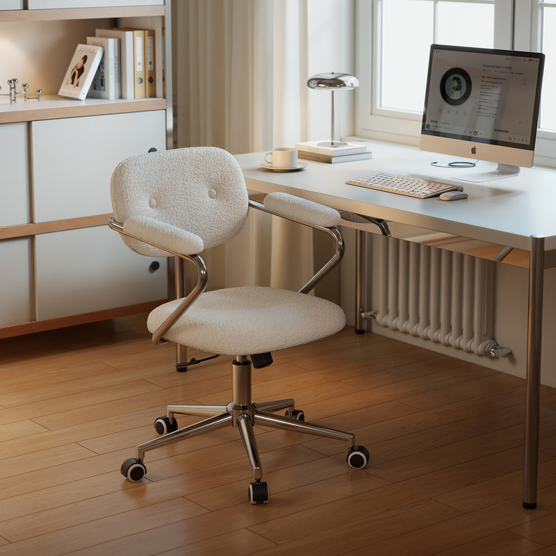 Home Computer Chair, Comfortable for Long Sitting, Girls' Swivel Chair, Study Desk Chair, Adjustable Height, Rotating Office Chair, Bedroom Chair Home Computer Chair, Comfortable for Long Sitting, Girls' Swivel Chair, Study Desk Chair, Adjustable Height, Rotating Office Chair, Bedroom Chair