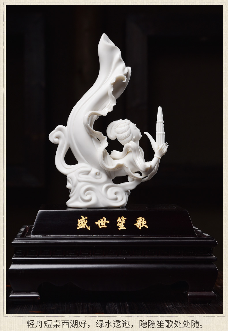 Oriental soil creative ceramic dunhuang flying character adornment art furnishing articles/contributor melodious D30-59