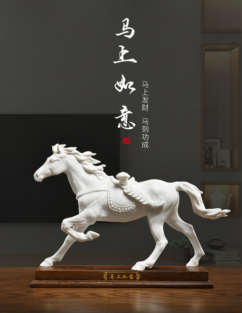 Oriental clay ceramic horse furnishing articles in plutus feng shui office desktop decoration/immediately