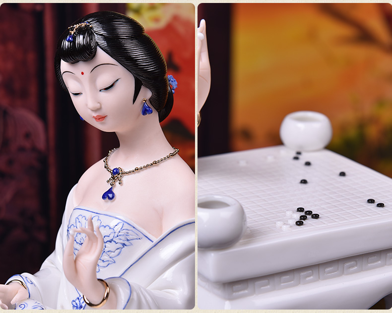 Oriental classic beauty place Chinese soil ceramics study ancient frame sitting room adornment/got connected to chassis