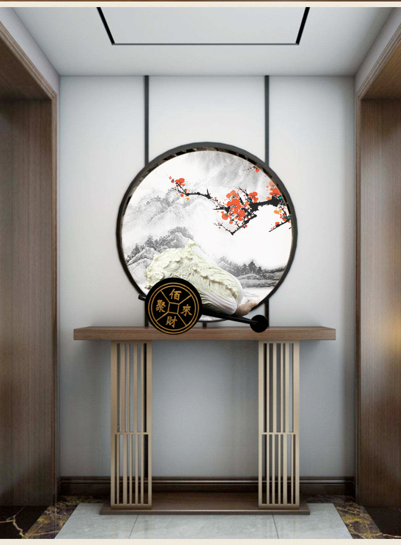 Oriental clay ceramic lucky cabbage place to live in the living room and TV ark, decoration/best wealth together