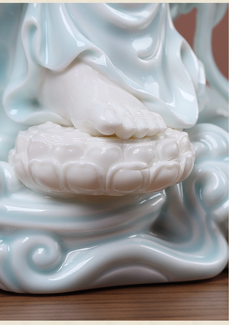 The east mud dehua ceramic its art of Chinese style house sitting room porch rich ancient frame/free goddess of mercy