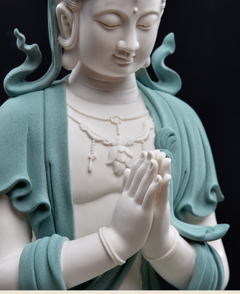 Blessing of Oriental clay ceramic guanyin furnishing articles dehua white porcelain its art club house sitting room porch decoration