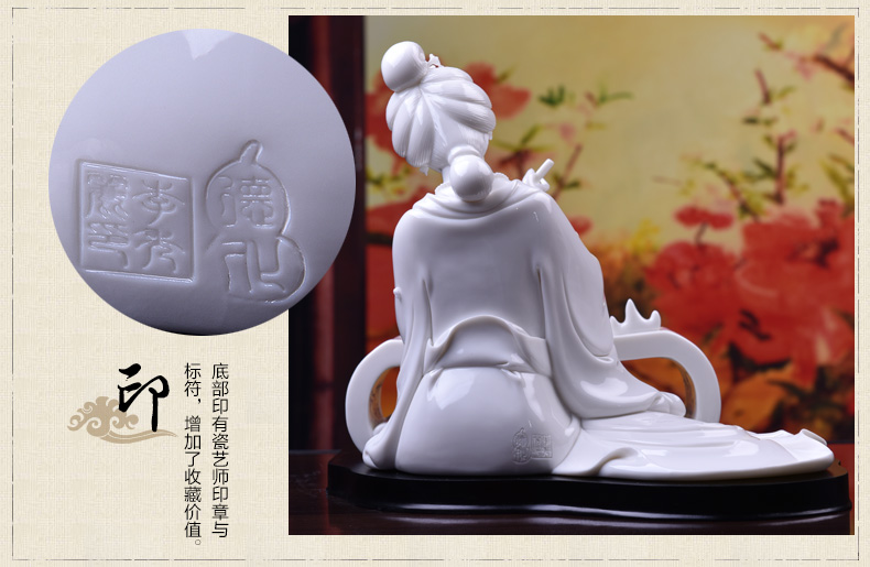 Oriental classic beauty place Chinese soil ceramics study ancient frame sitting room adornment/got connected to chassis