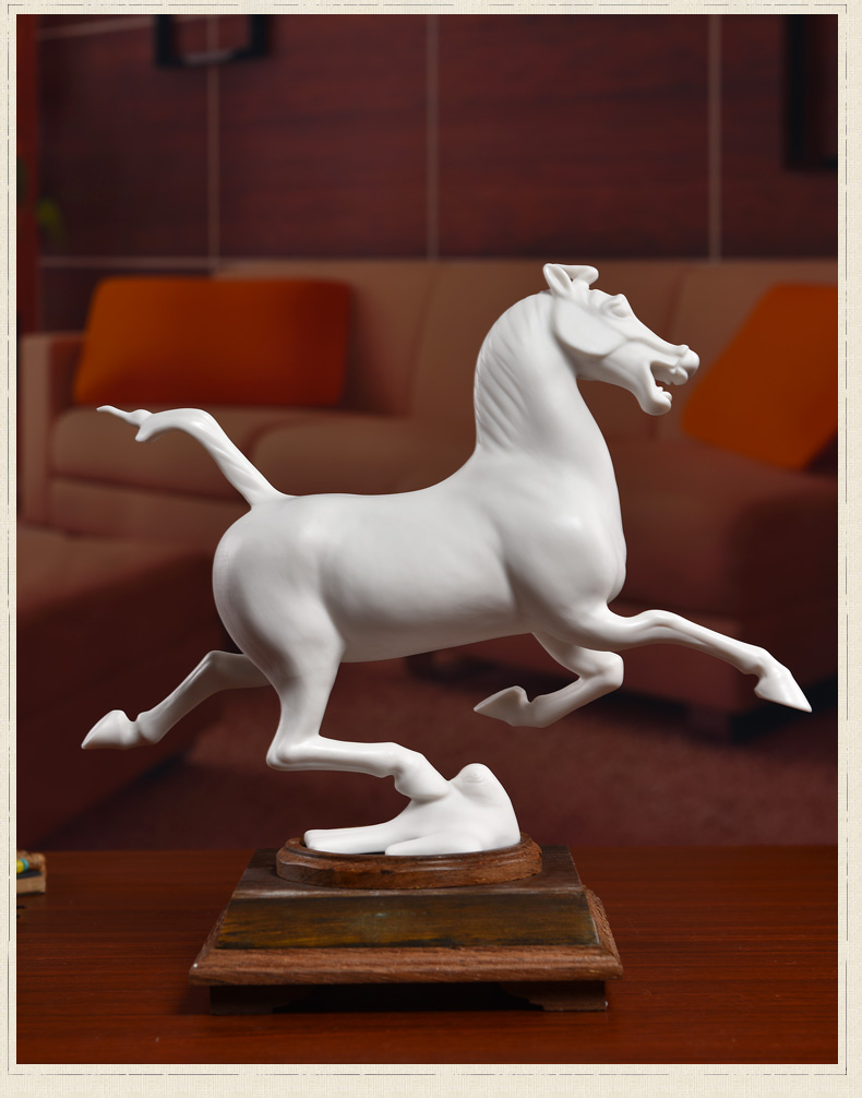 Oriental clay ceramic horse furnishing articles business gifts or Chinese style household decoration/swallow D25-70