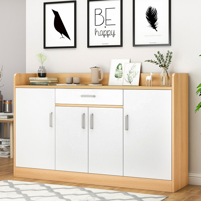 Shoe Cabinet Doorway Mega-Capacity Economic Hyun Cabinet Multifunction Minima Modern Door Hall Cabinet Imitation Solid Wood Shoe Cabinet